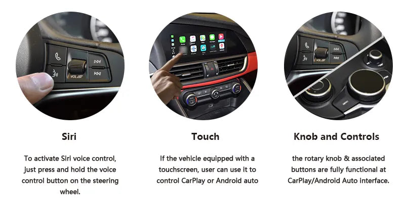 CarPlay/Android Auto for Alfa Romeo Stelvio & Giulia 16-19